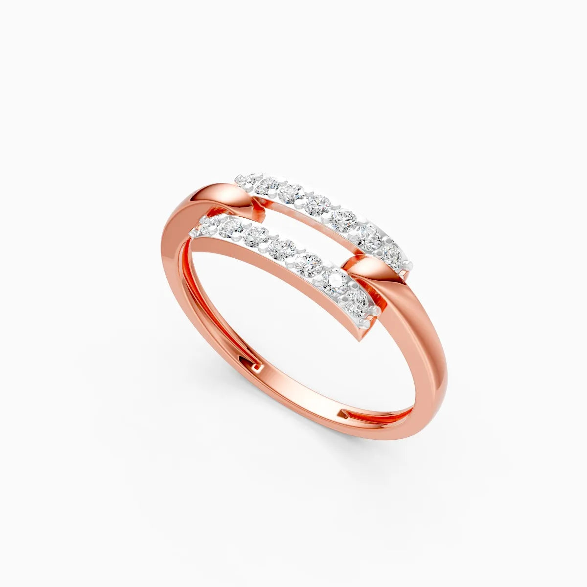 Open Curve Diamond Ring