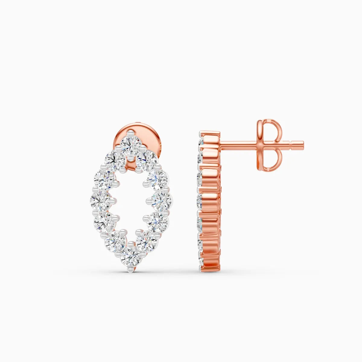 Marquise Petal Lab Grown Diamond Earrings