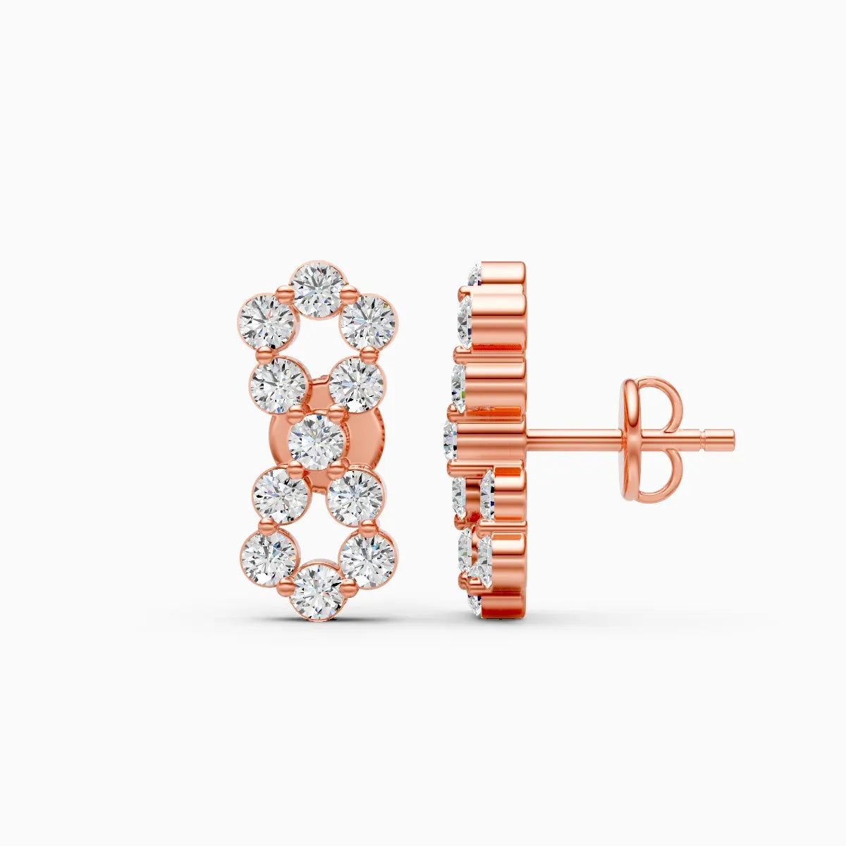 Linked Radiance Lab Grown Diamond Earrings