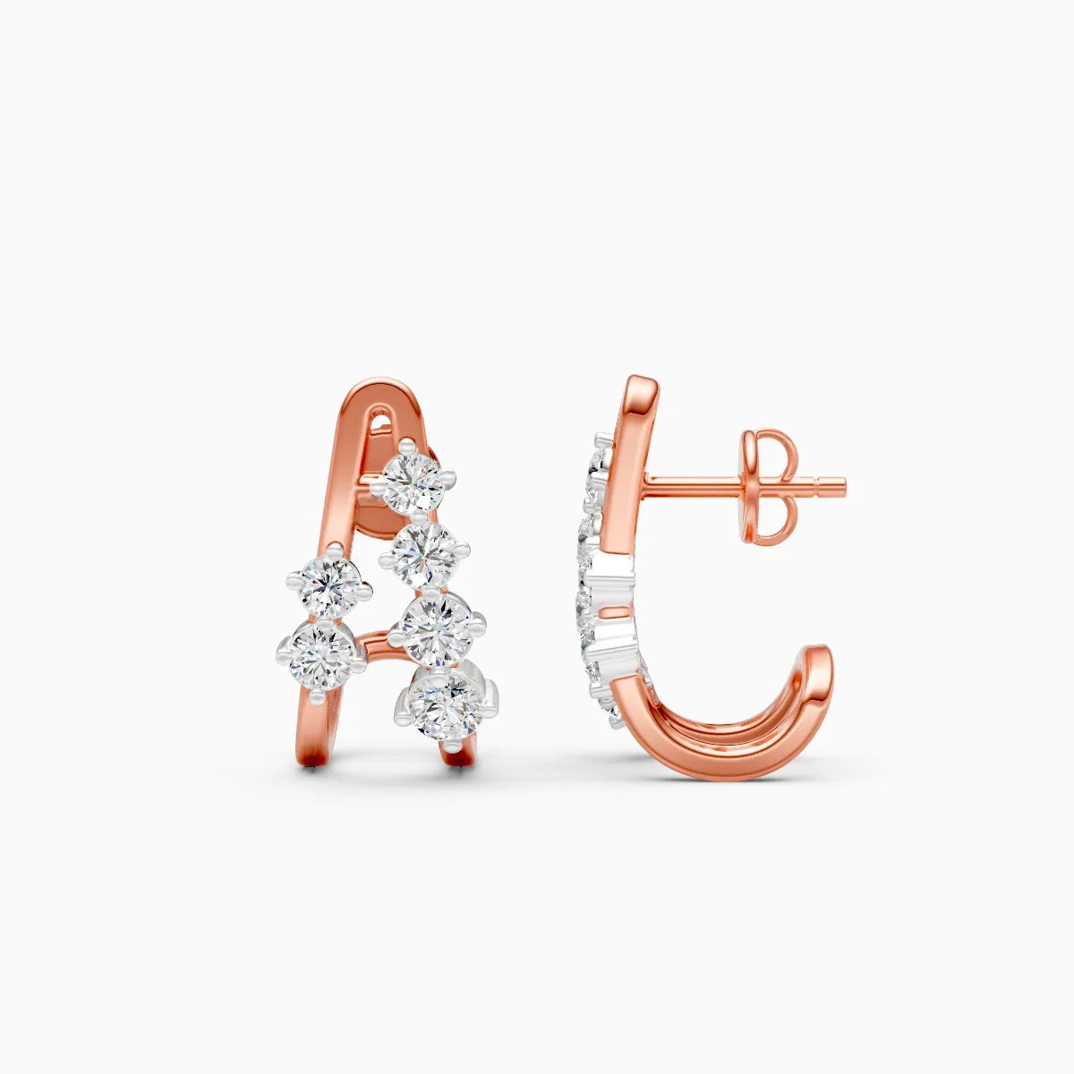 Angular Glow Lab Grown Diamond Earrings