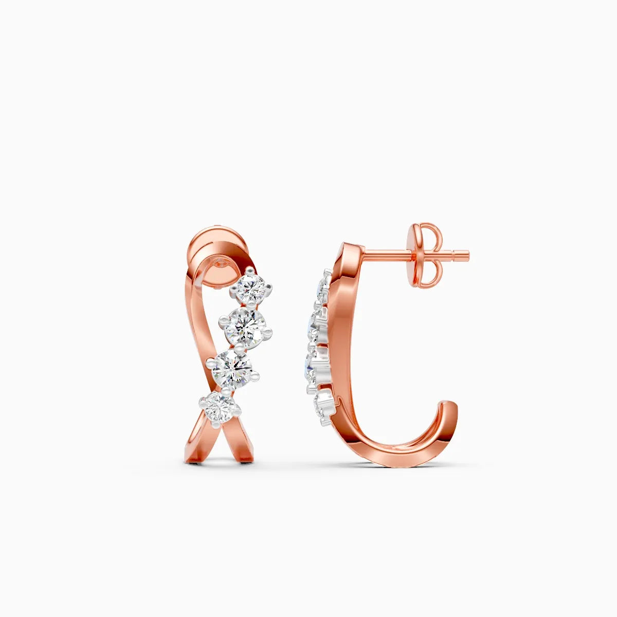 Twine Spark Lab Grown Diamond Earrings