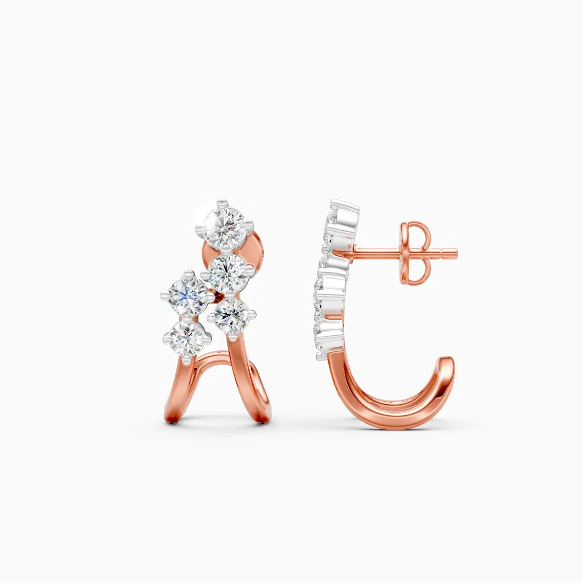 Modern Arc Lab Grown Diamond Earrings