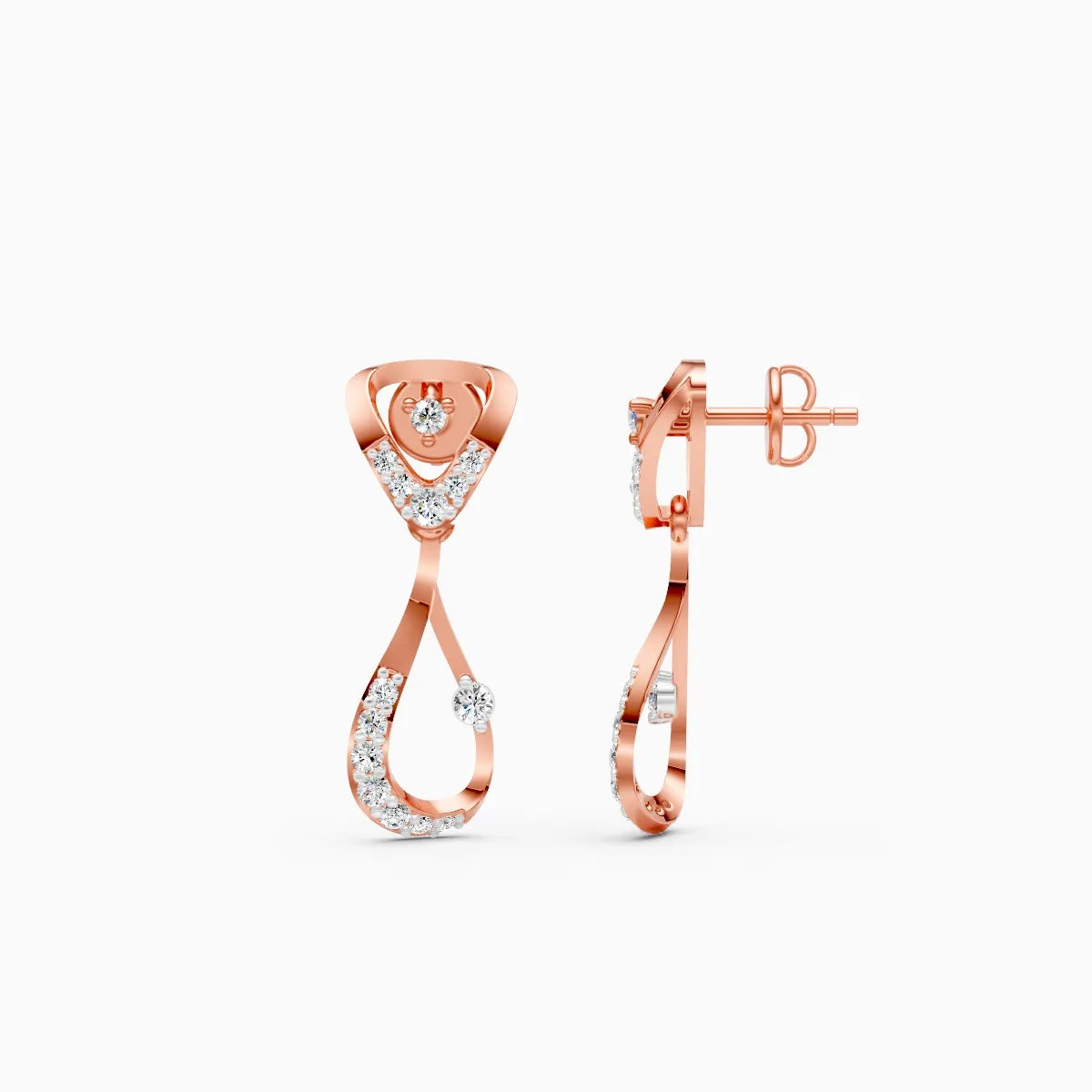 Velisse Loop Lab Grown Diamond Earrings