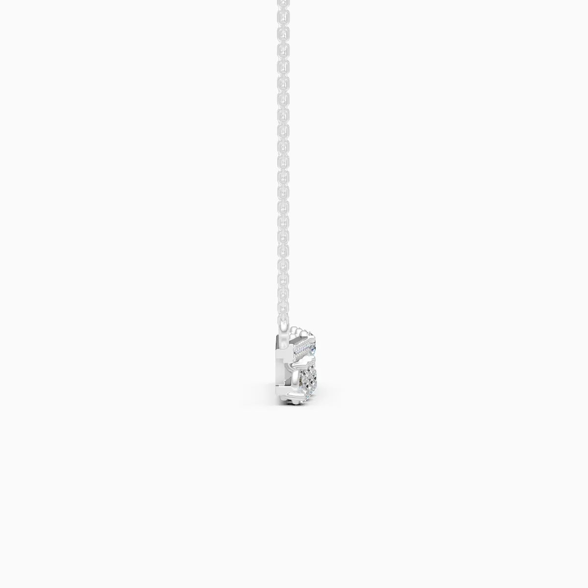 Pear-Cut Drop Diamond Necklace