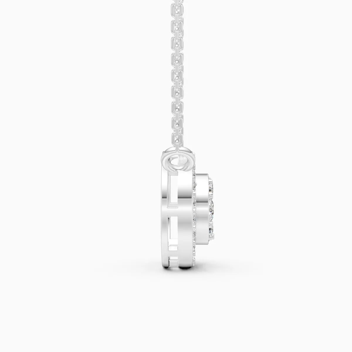 Stunning Circular Diamond Necklace