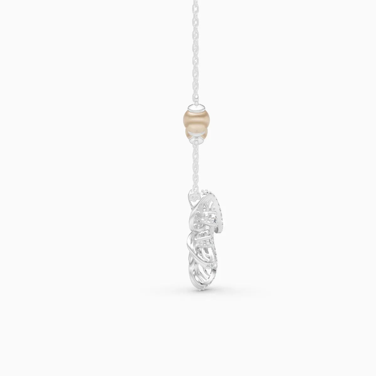 Floral Flight Lab Grown Diamond Pendant