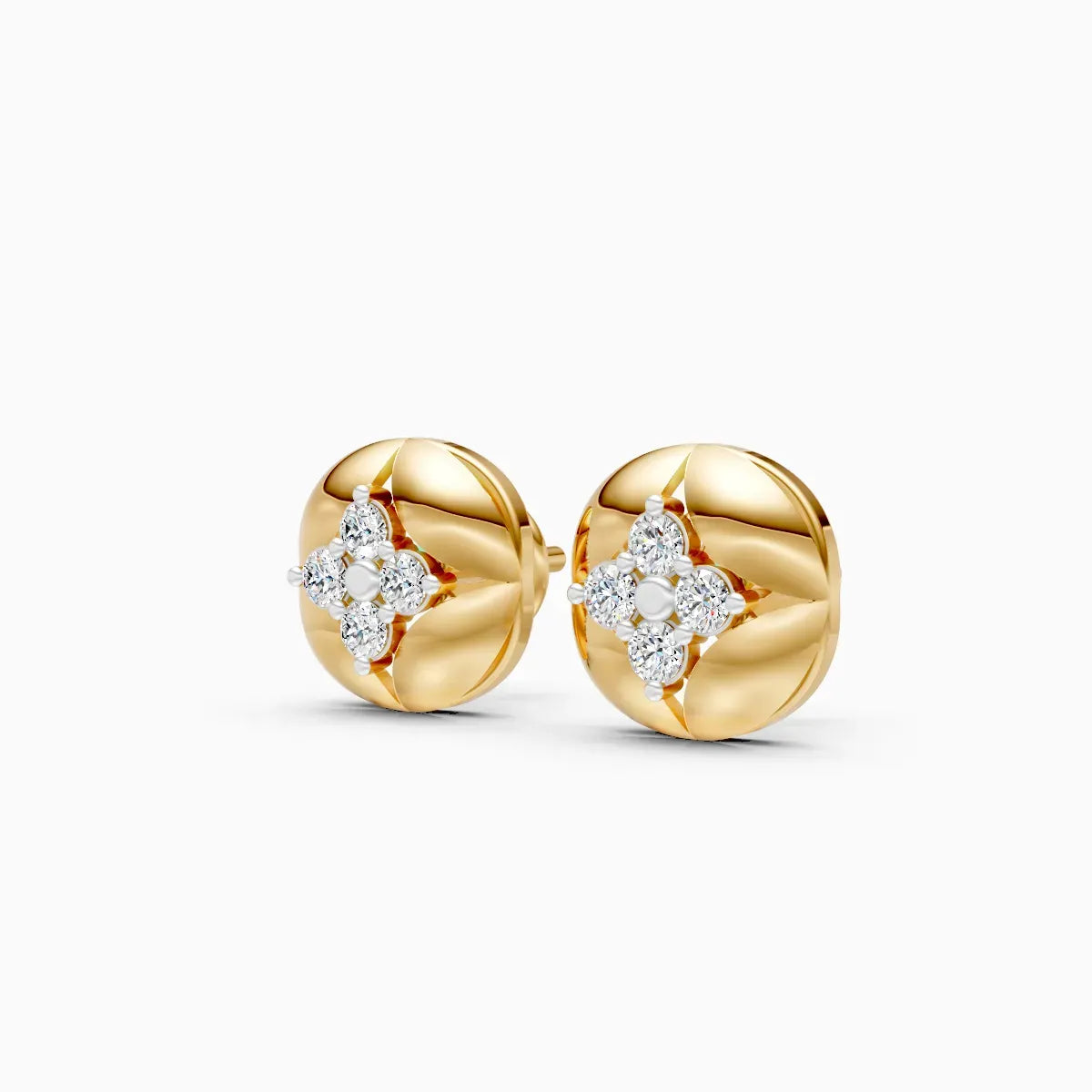 Compass Star Disc Studs