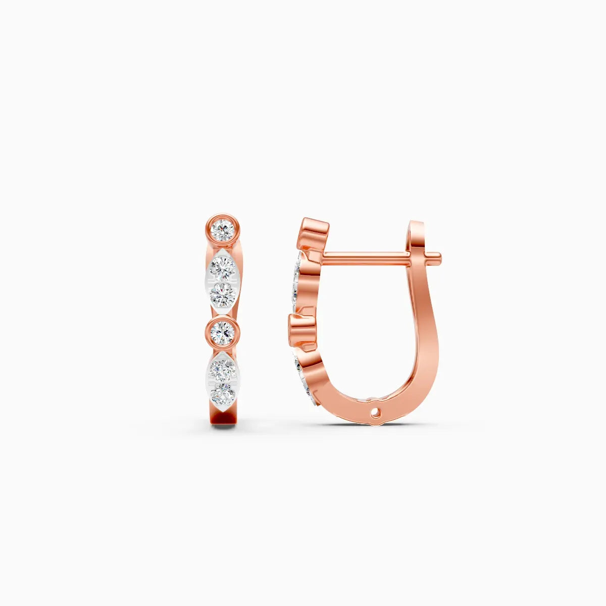 Diamond Curve Hoops