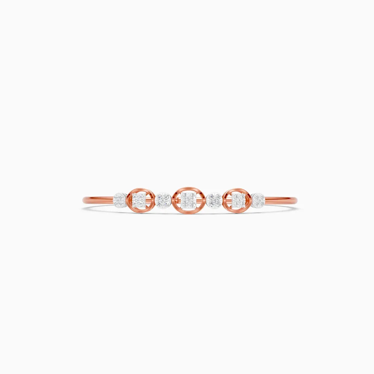 Delicate Triple Charm Diamond Bracelet