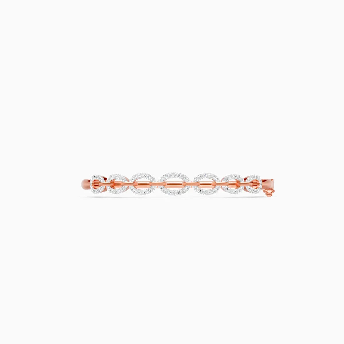 Classy Linked Design Diamond Bracelet