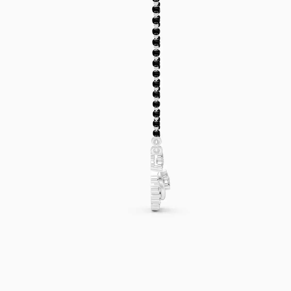 Round Lab Grown Diamond Bridal Mangalsutra