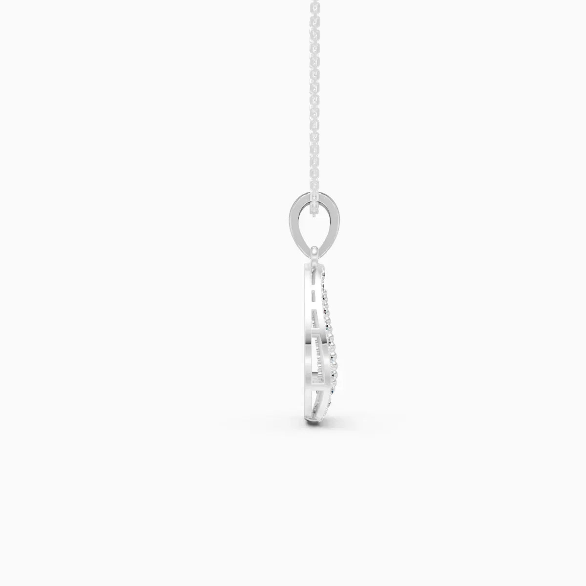 Teardrop Lab-Grown Diamond Pendant in 14K Gold