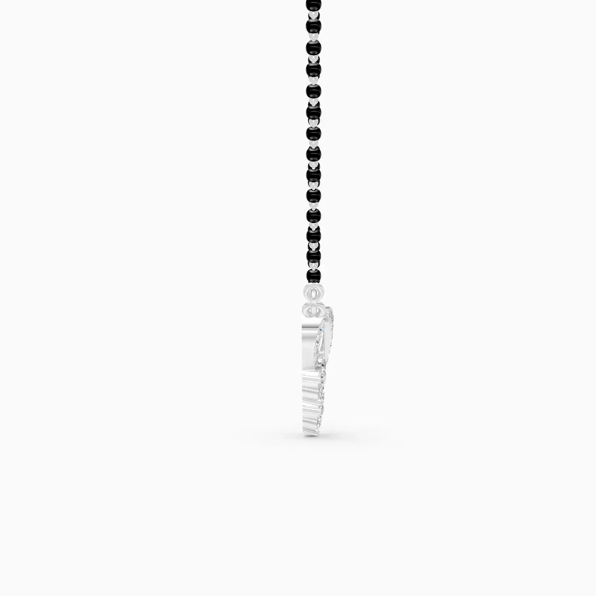 V Shape Lab Grown Diamond Mangalsutra