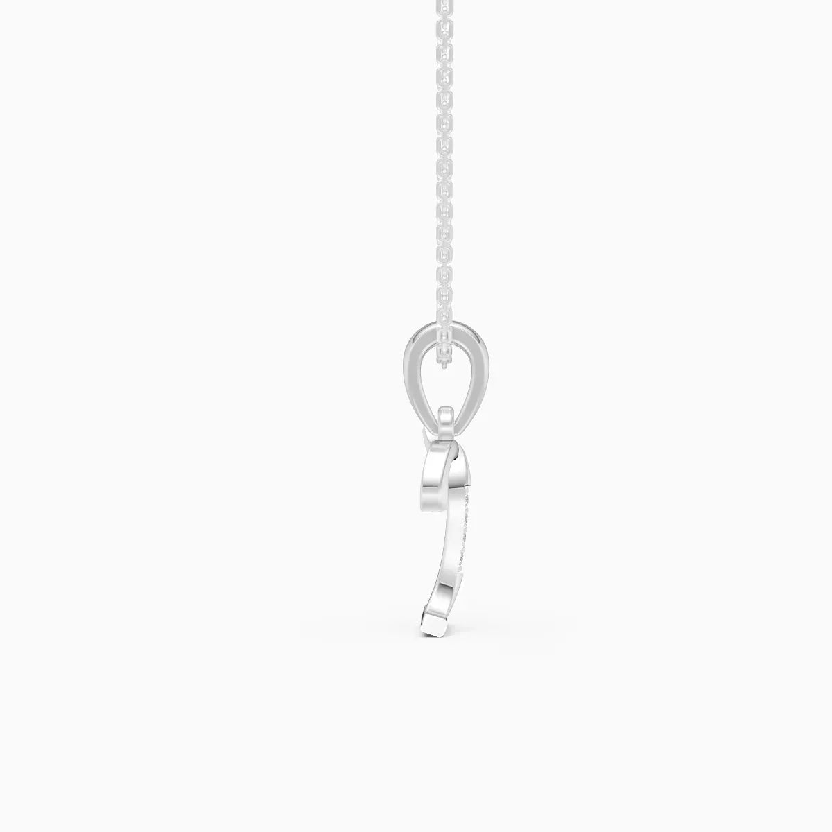 Letter Lab Grown Diamond Gold Pendant