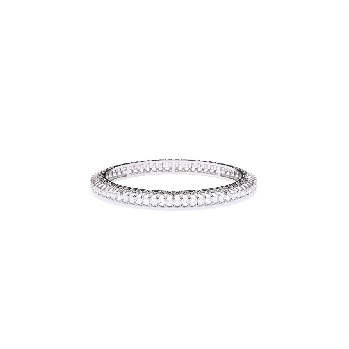 Solitaire Lab Grown Diamond Gold Bangles