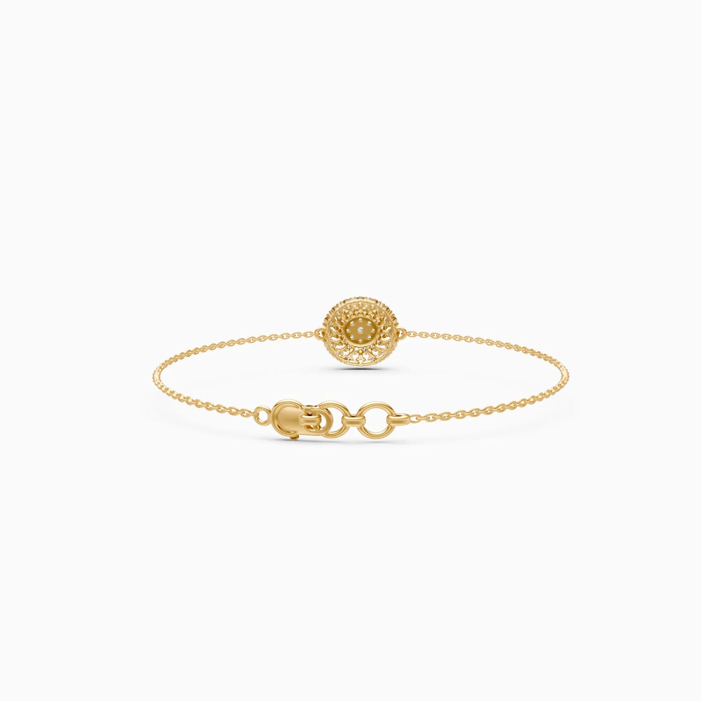Cluster Lab Grown Diamond Halo Bracelet