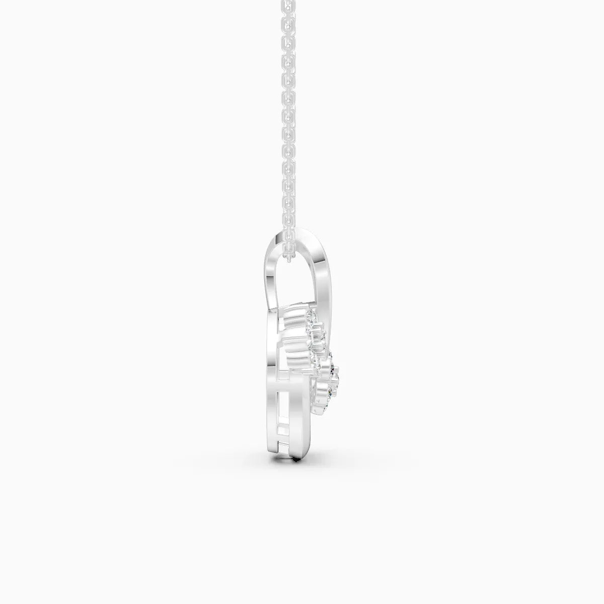 Circle of Flowers Diamond Pendant
