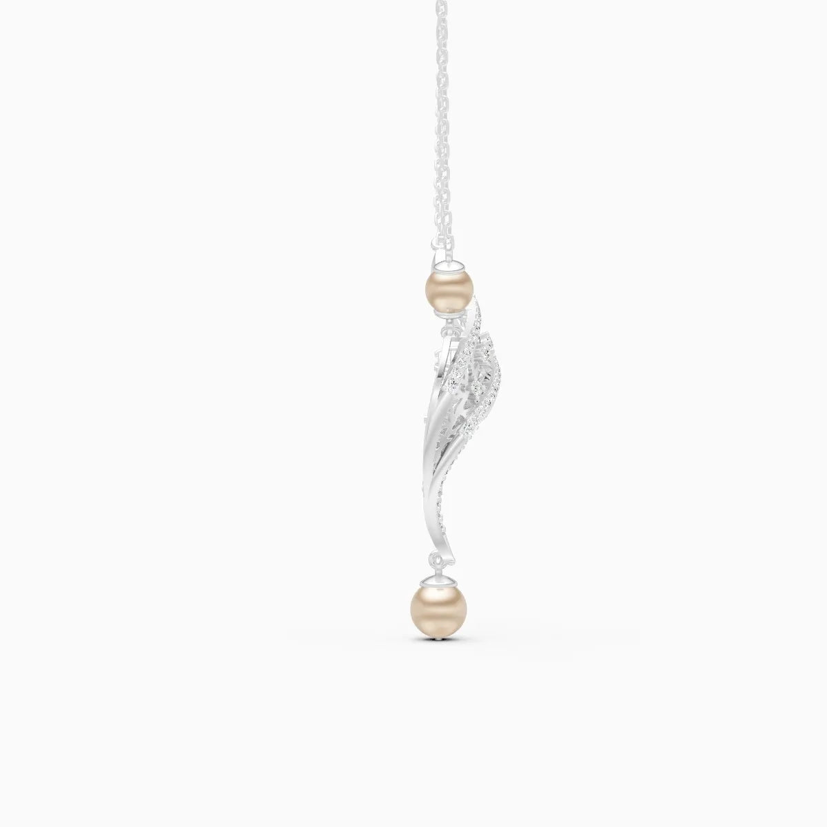 Feather Glow Lab Grown Diamond Pendant