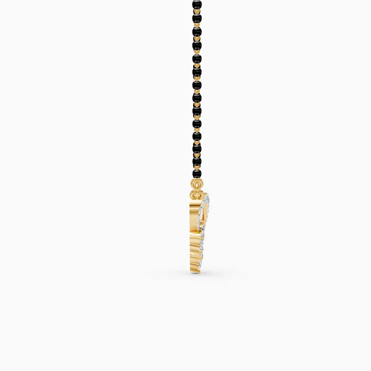 V Shape Lab Grown Diamond Mangalsutra