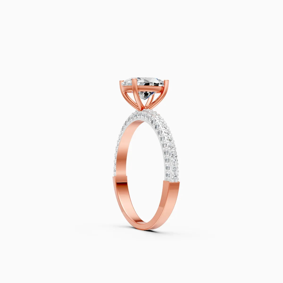 Grand Statement Oval Solitaire Diamond Ring