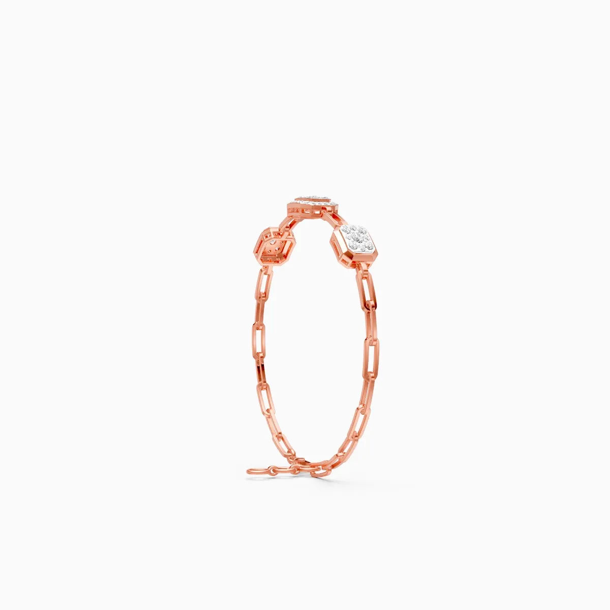 Linear Triple Accent Diamond Bracelet