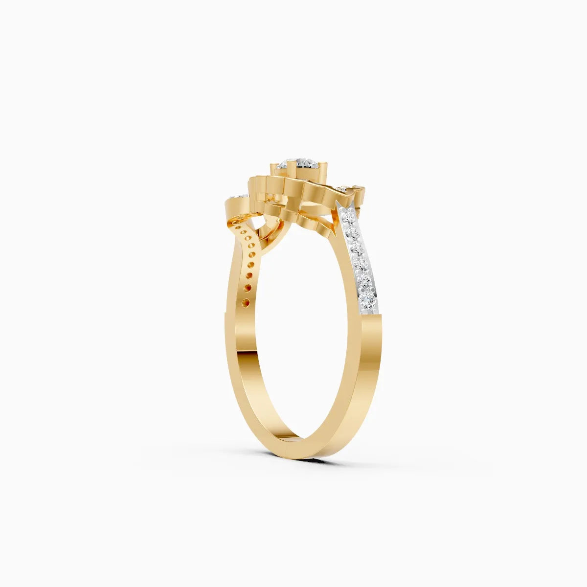 Infinity Swirl Lab Grown Diamond Ring