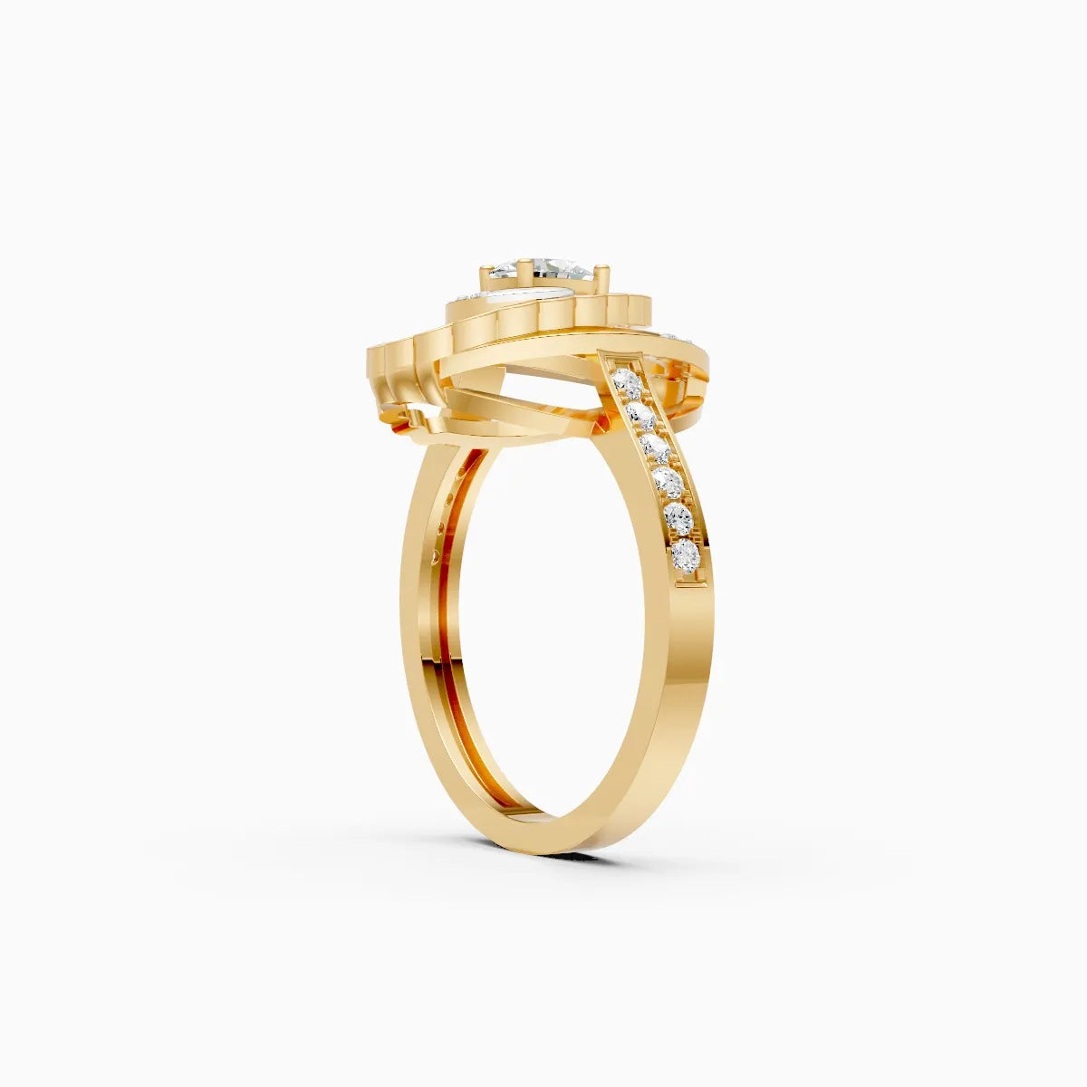 Lustrous Orbit Lab-Grown Diamond Ring