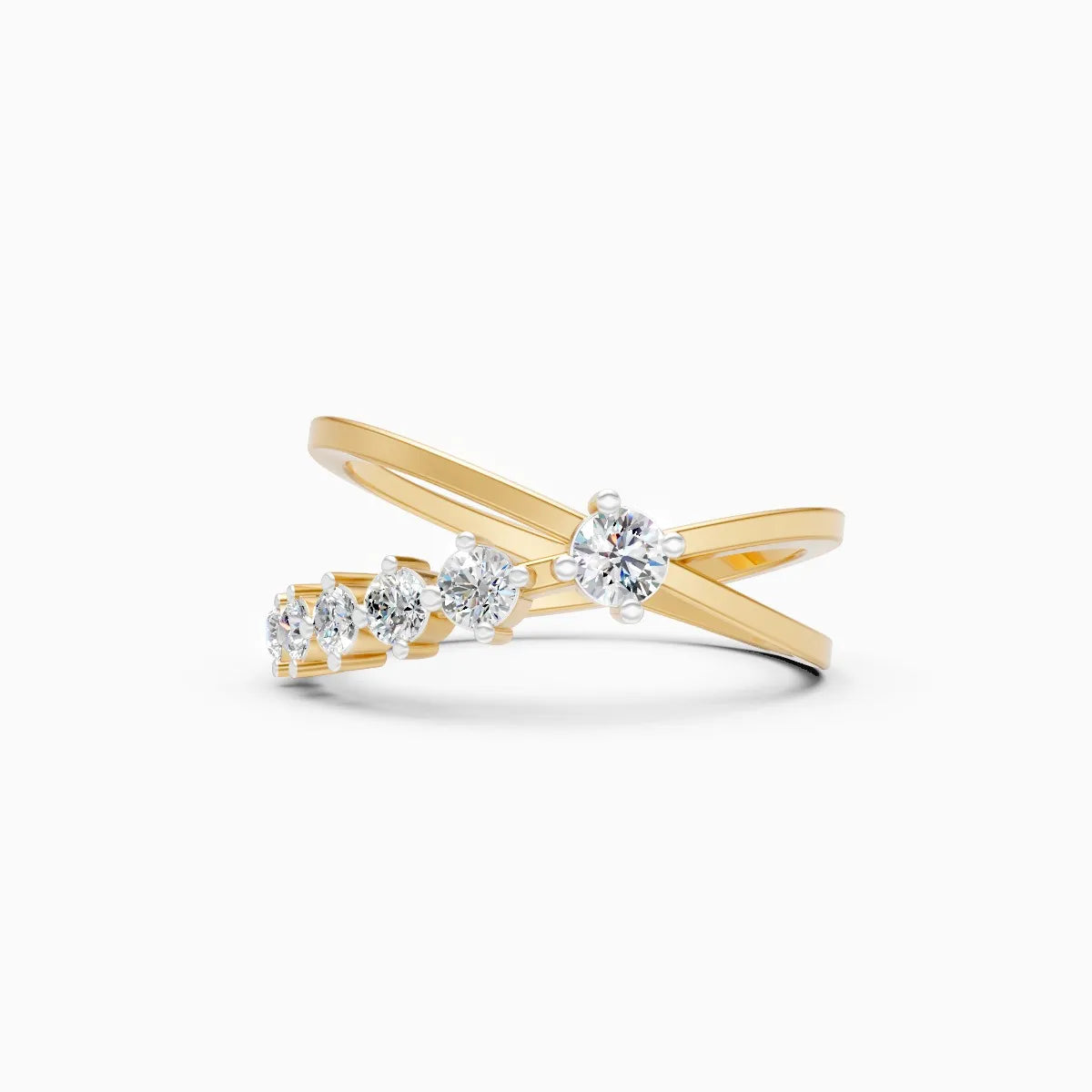 Criss Cross Glow Lab Grown Diamond Ring