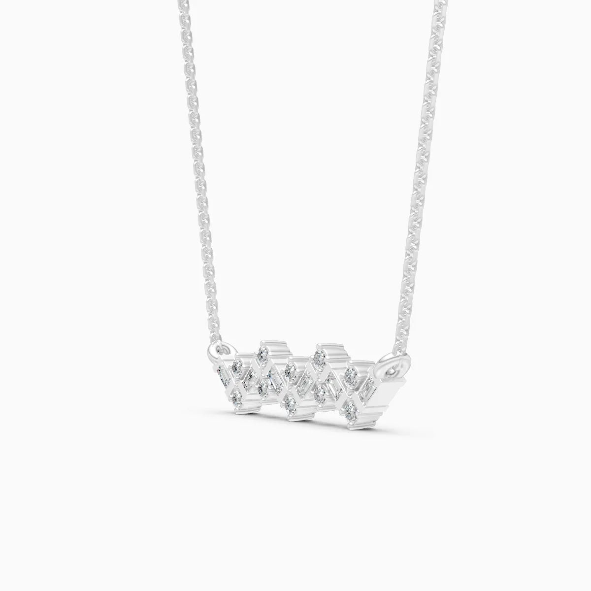 Minimalist Zigzag Gleam Necklace