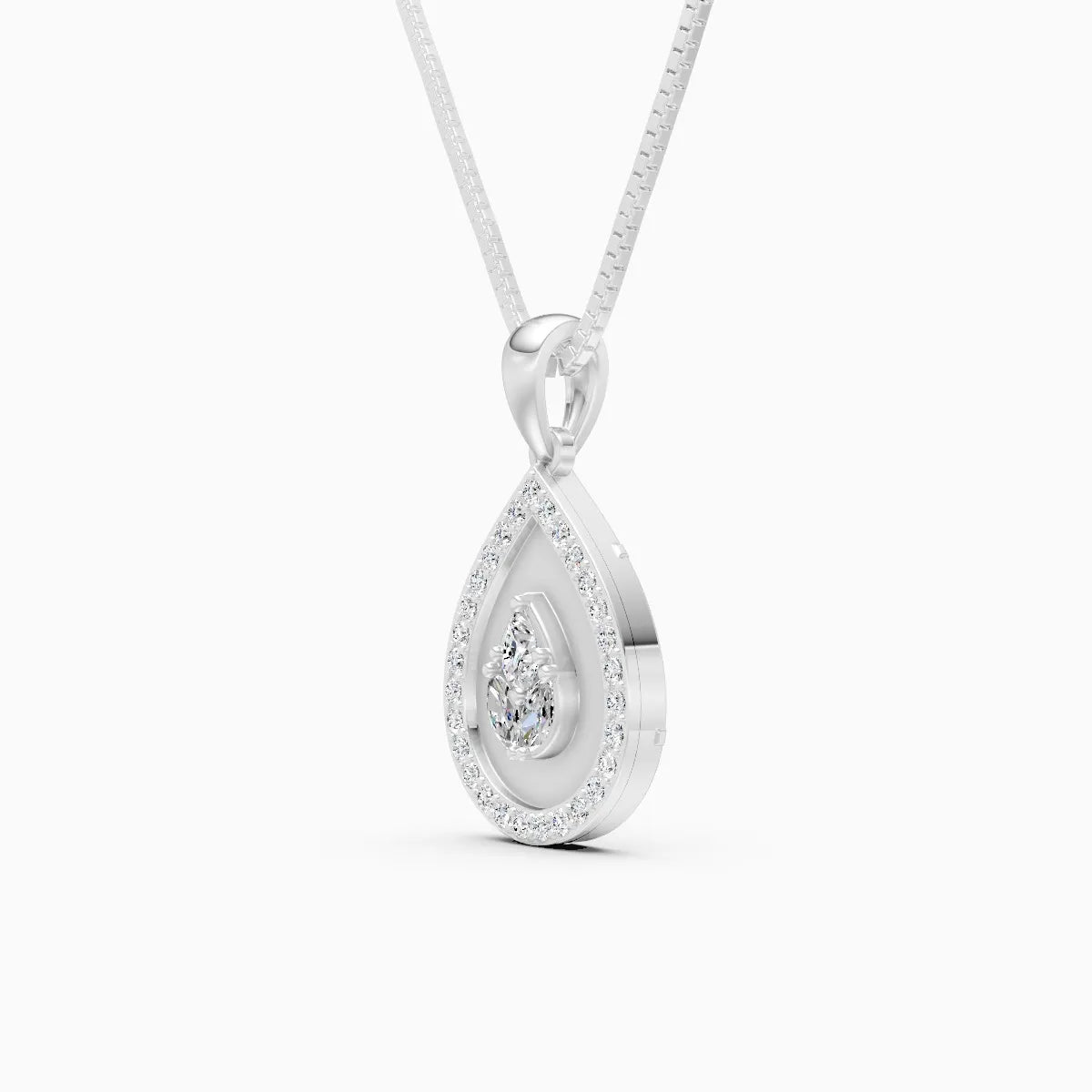 Twinkle Drop Lab Grown Diamond Pendant