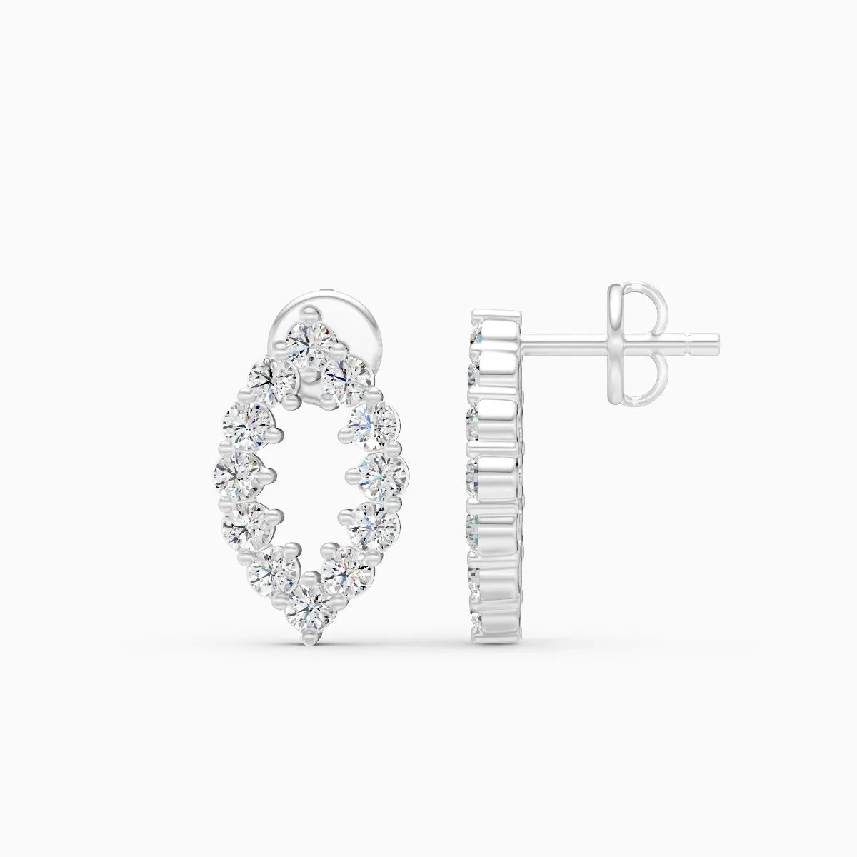 Marquise Petal Lab Grown Diamond Earrings