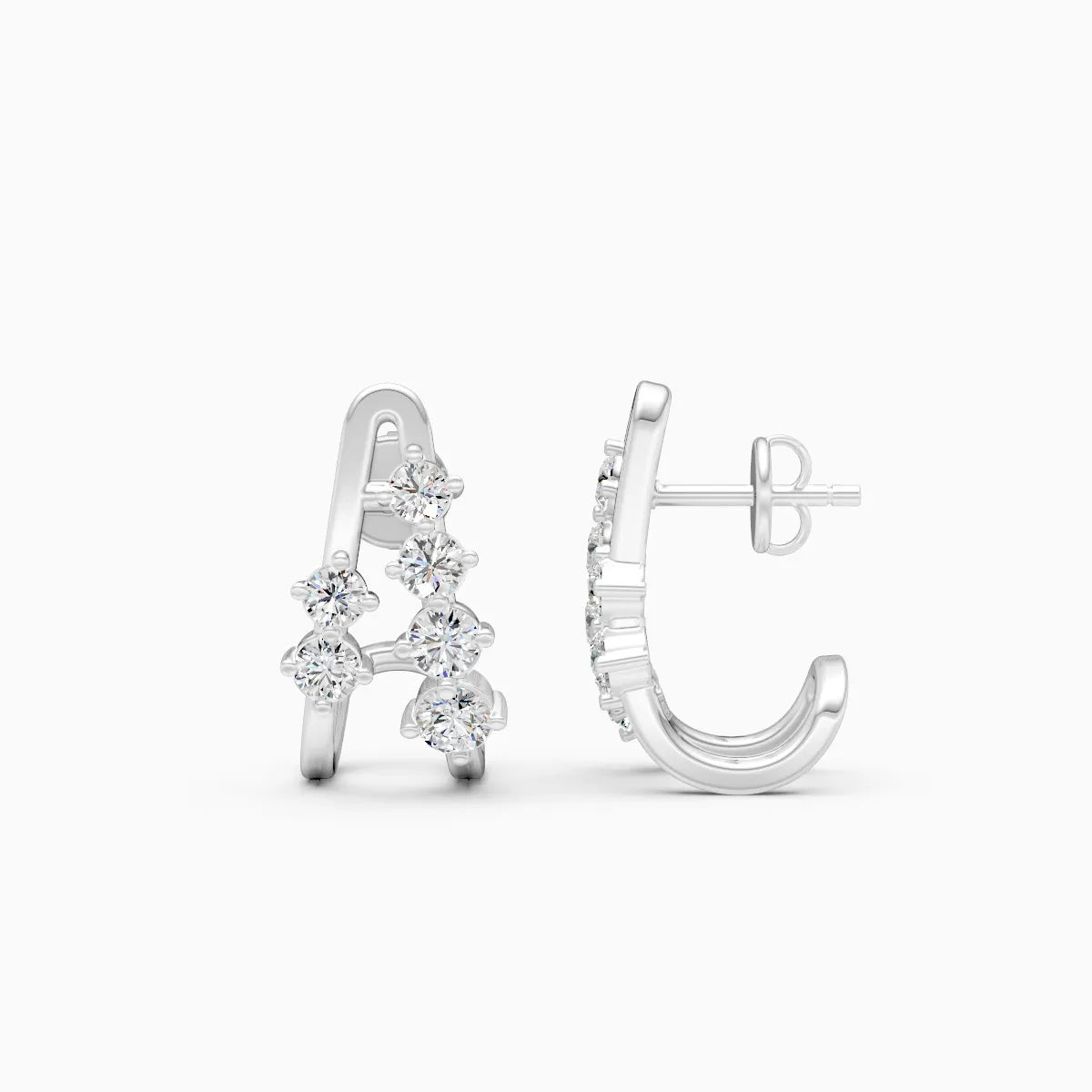 Angular Glow Lab Grown Diamond Earrings