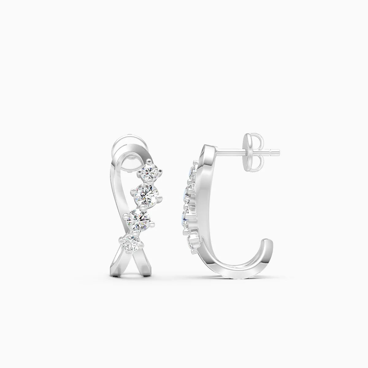 Twine Spark Lab Grown Diamond Earrings