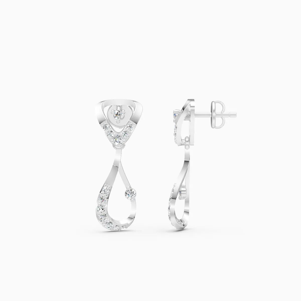 Velisse Loop Lab Grown Diamond Earrings