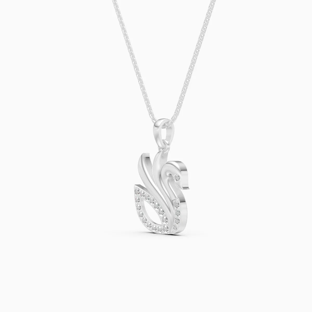 Love Grace Swan Diamond Pendant