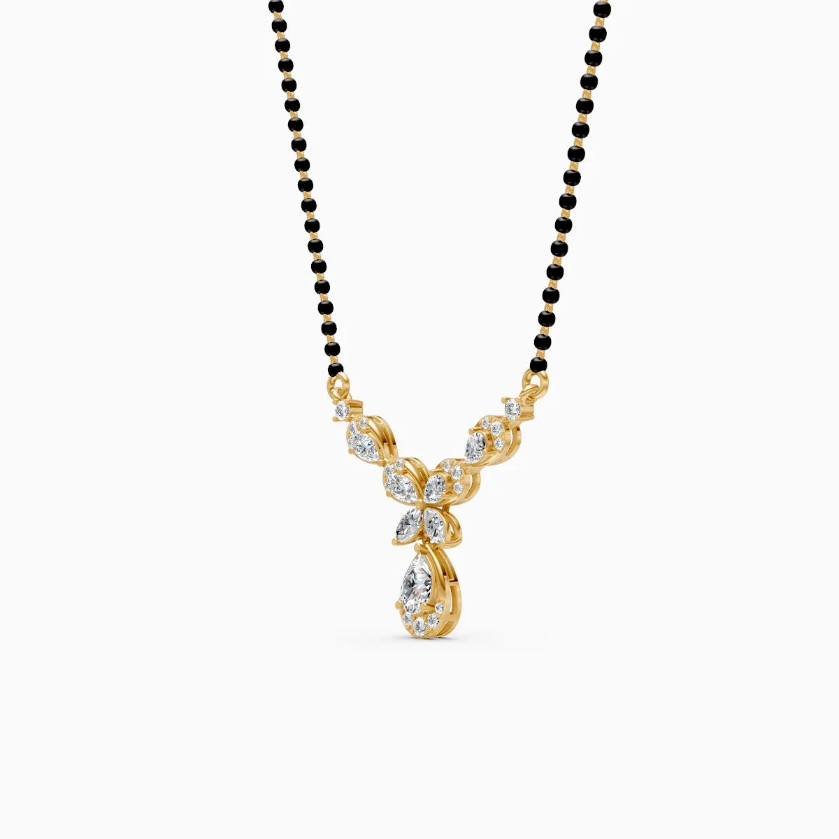 Blossom Drop Lab Grown Diamond Mangalsutra