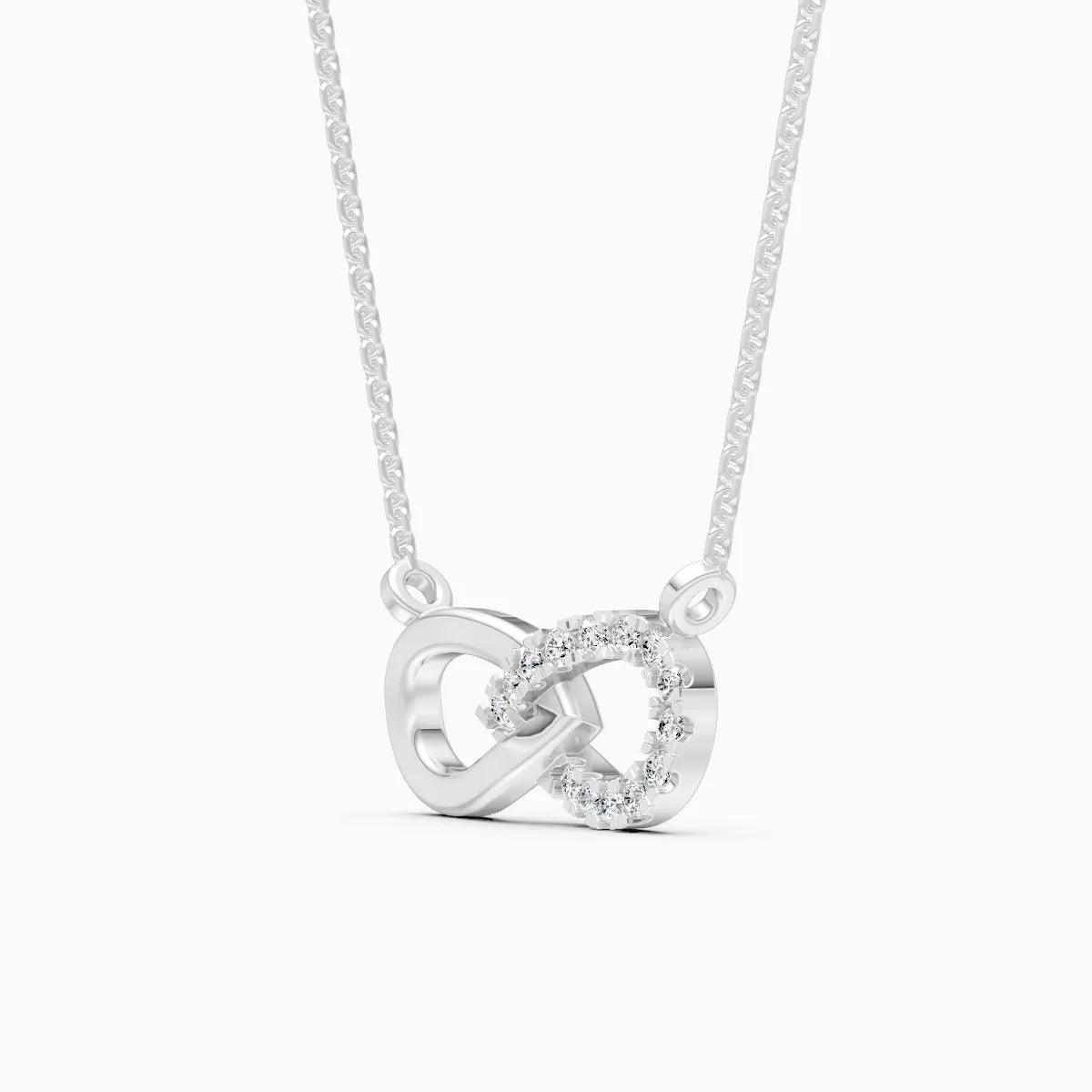 Infinity Love Lab Grown Diamond Necklace