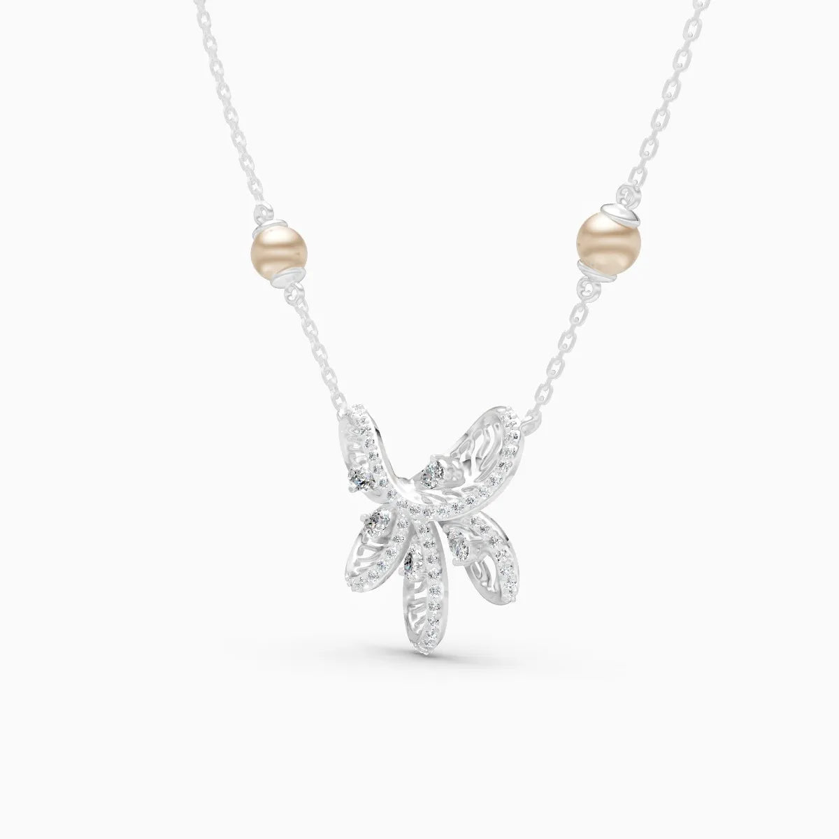 Floral Flight Lab Grown Diamond Pendant