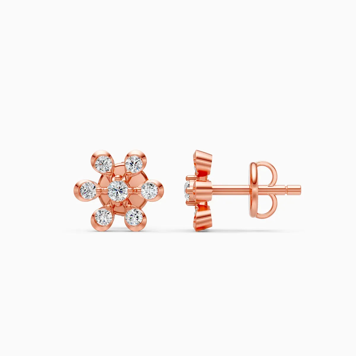 Sparkling Petal Chic Diamond earrings