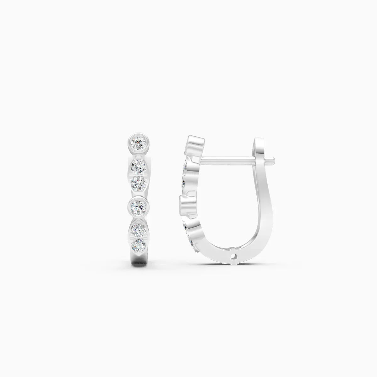 Diamond Curve Hoops