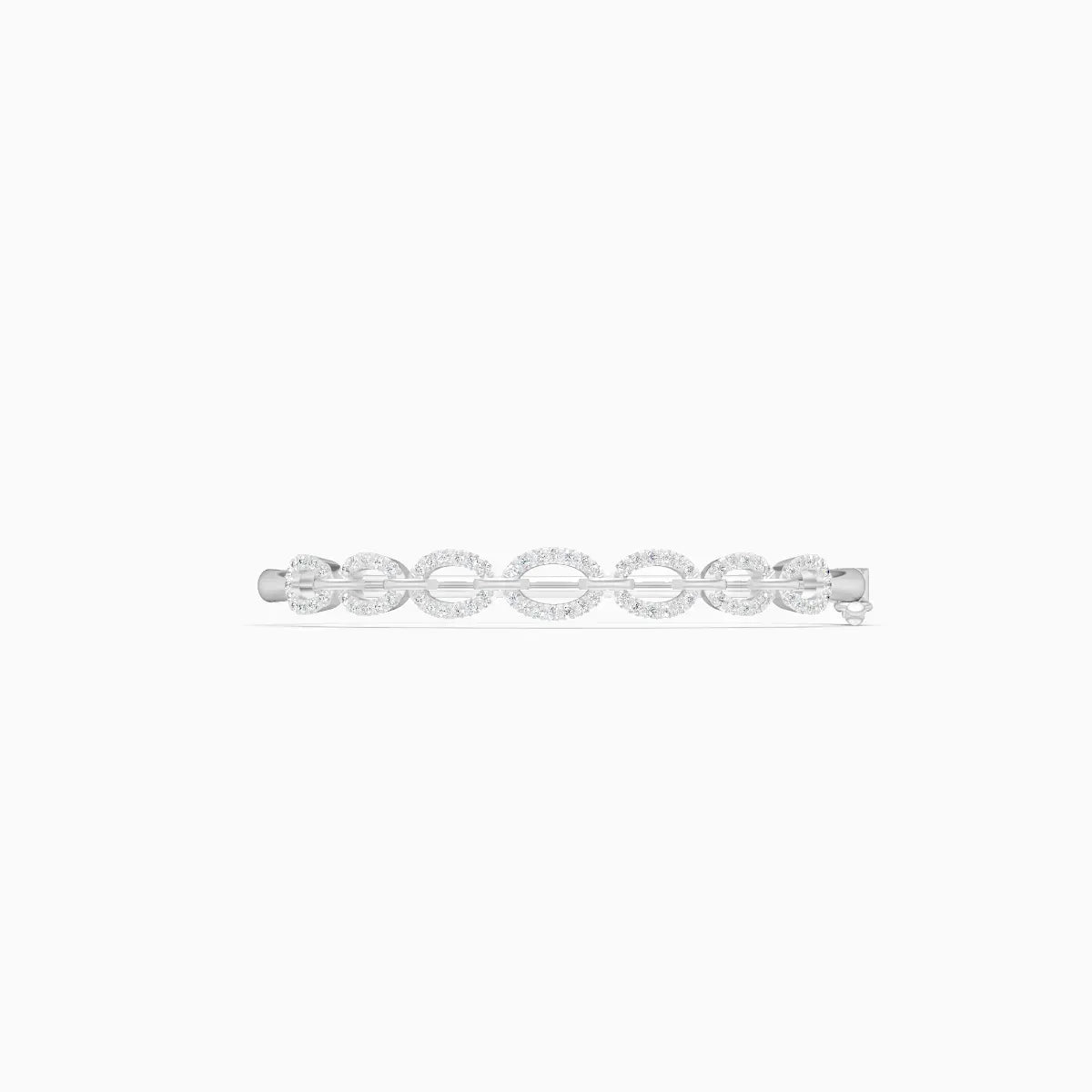 Classy Linked Design Diamond Bracelet