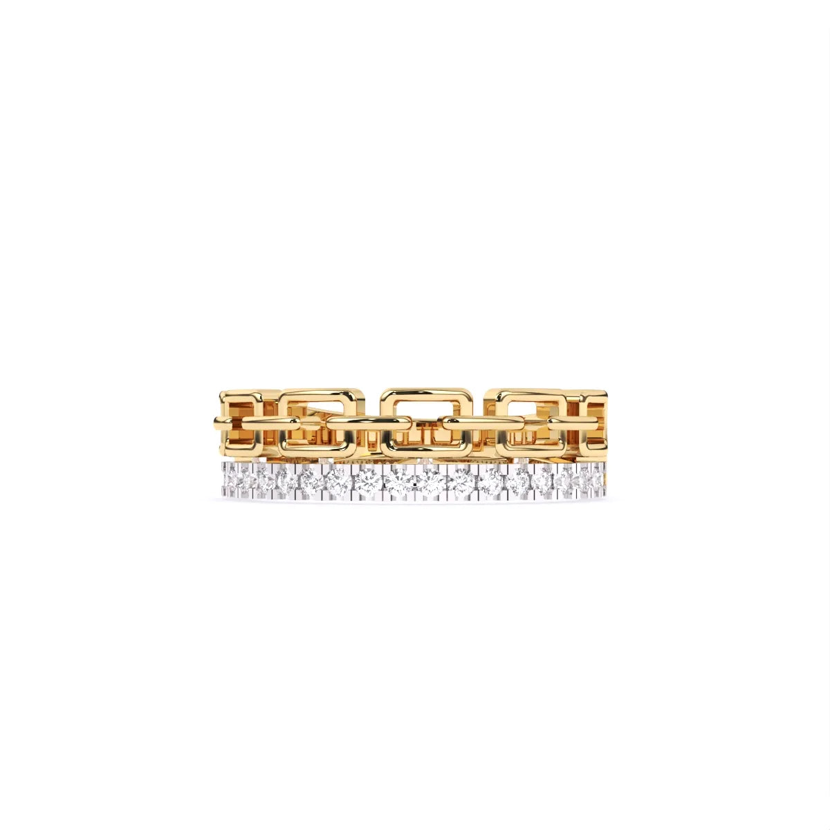 Elegance Linked Diamond Band Ring