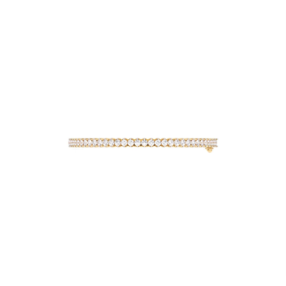 Round Solitaire Lab Grown Diamond Bangles