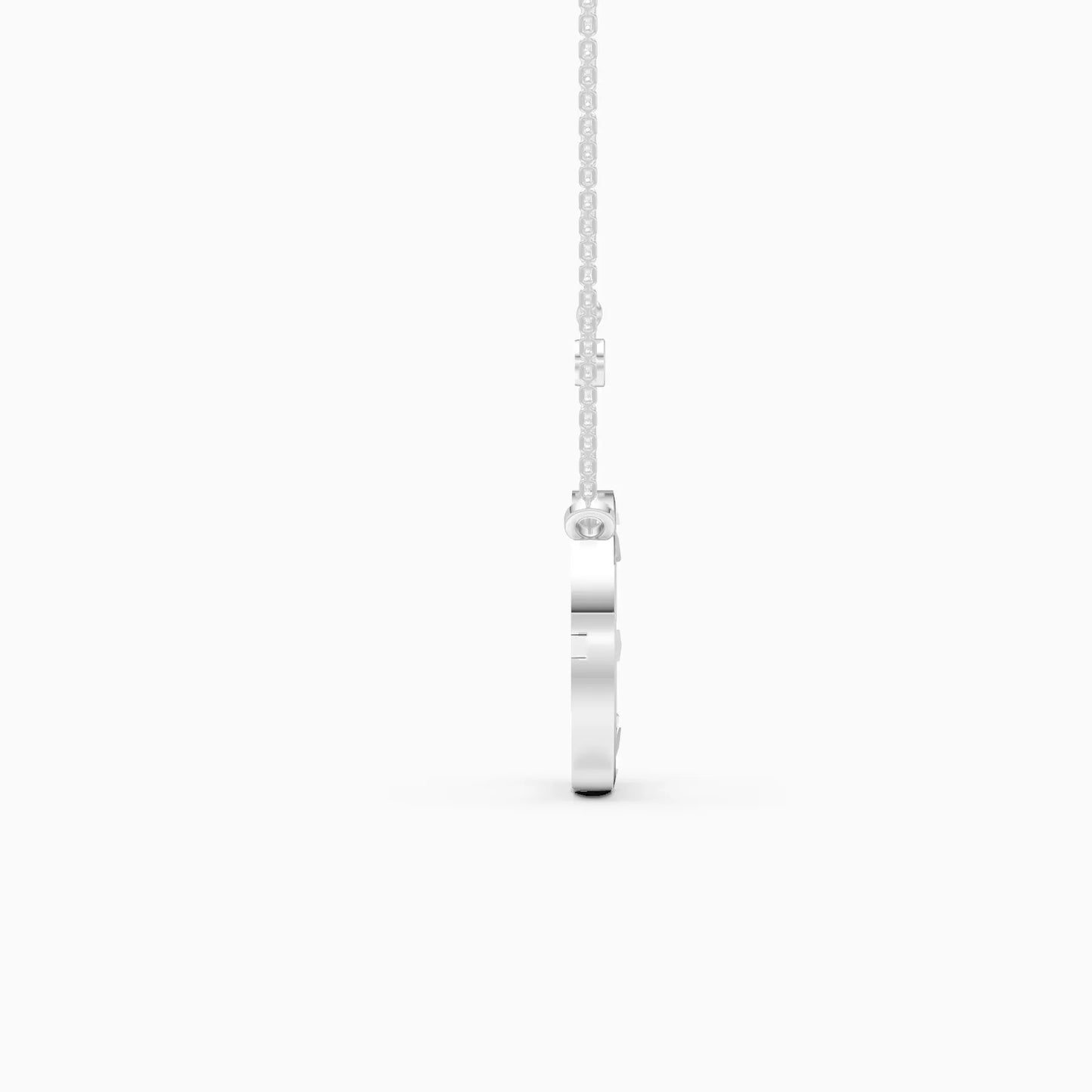 Circle Gold Lab Grown Diamond Necklace