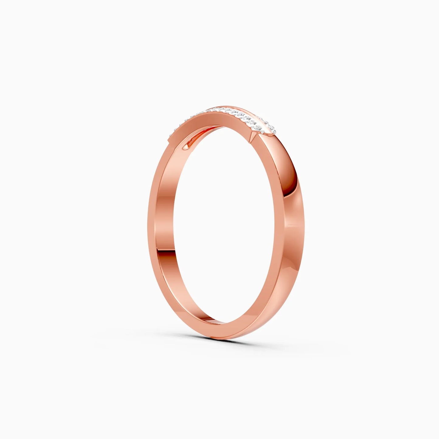 Trendy Double Row Lab Grown Diamond Ring