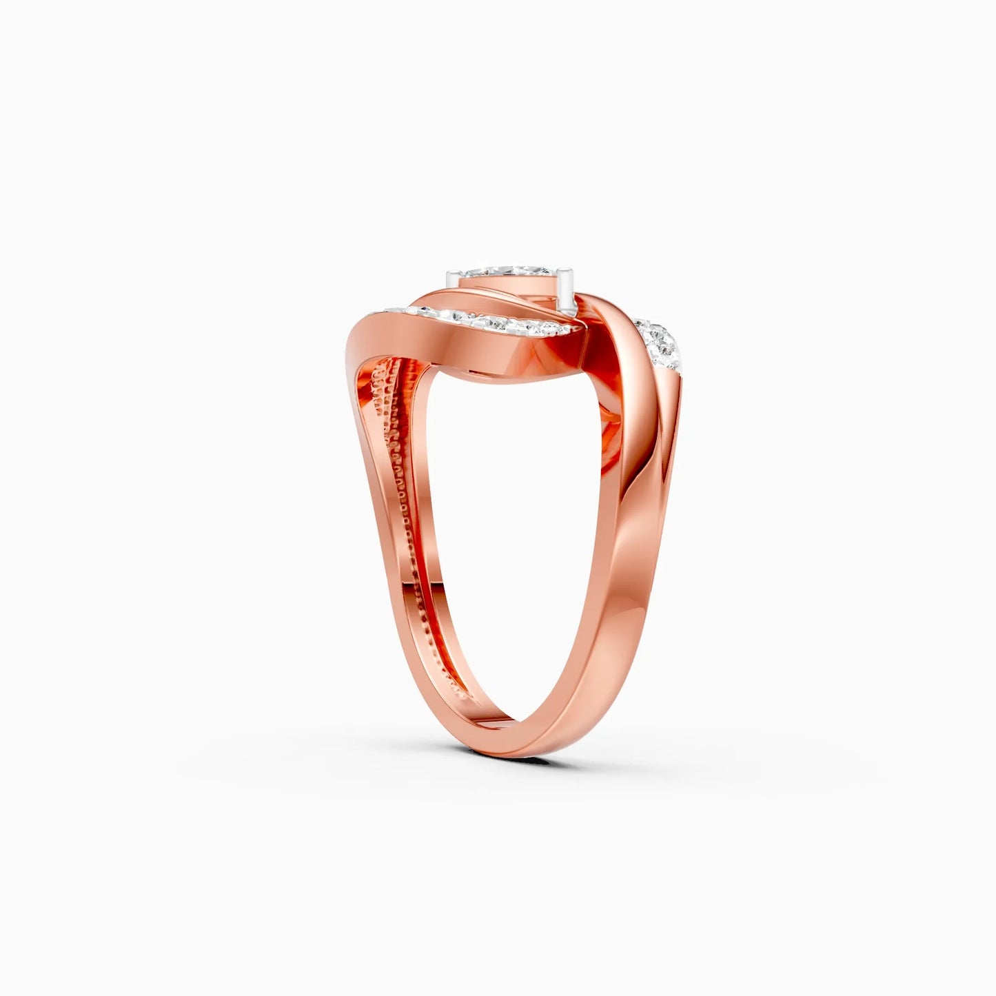 Celestial Petal Lab Grown Diamond Ring
