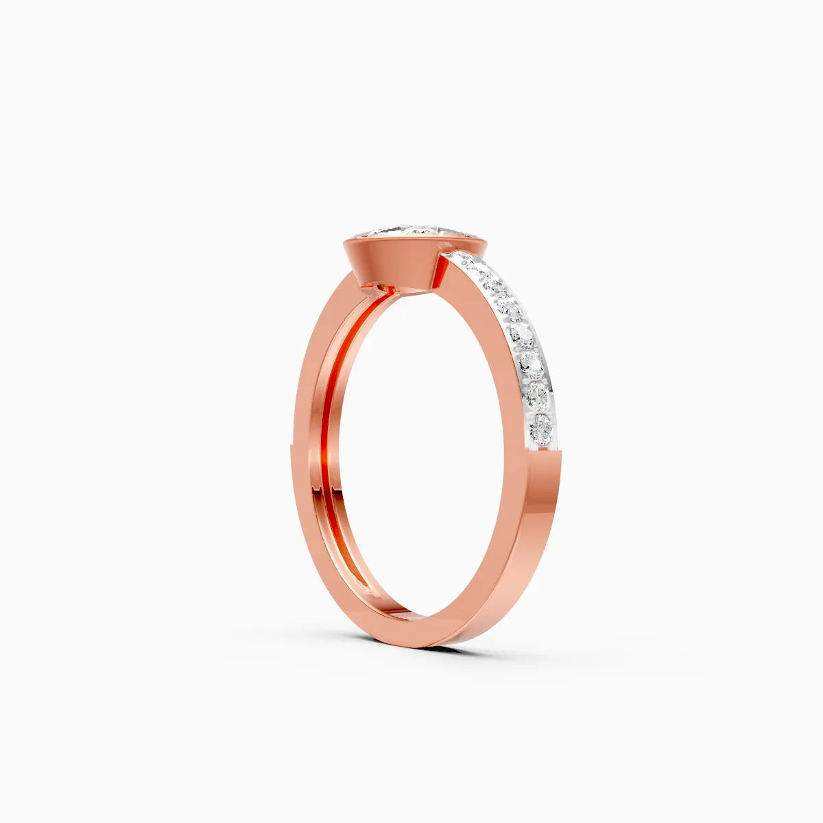 Blossom Glow Diamond Ring in Rose Gold