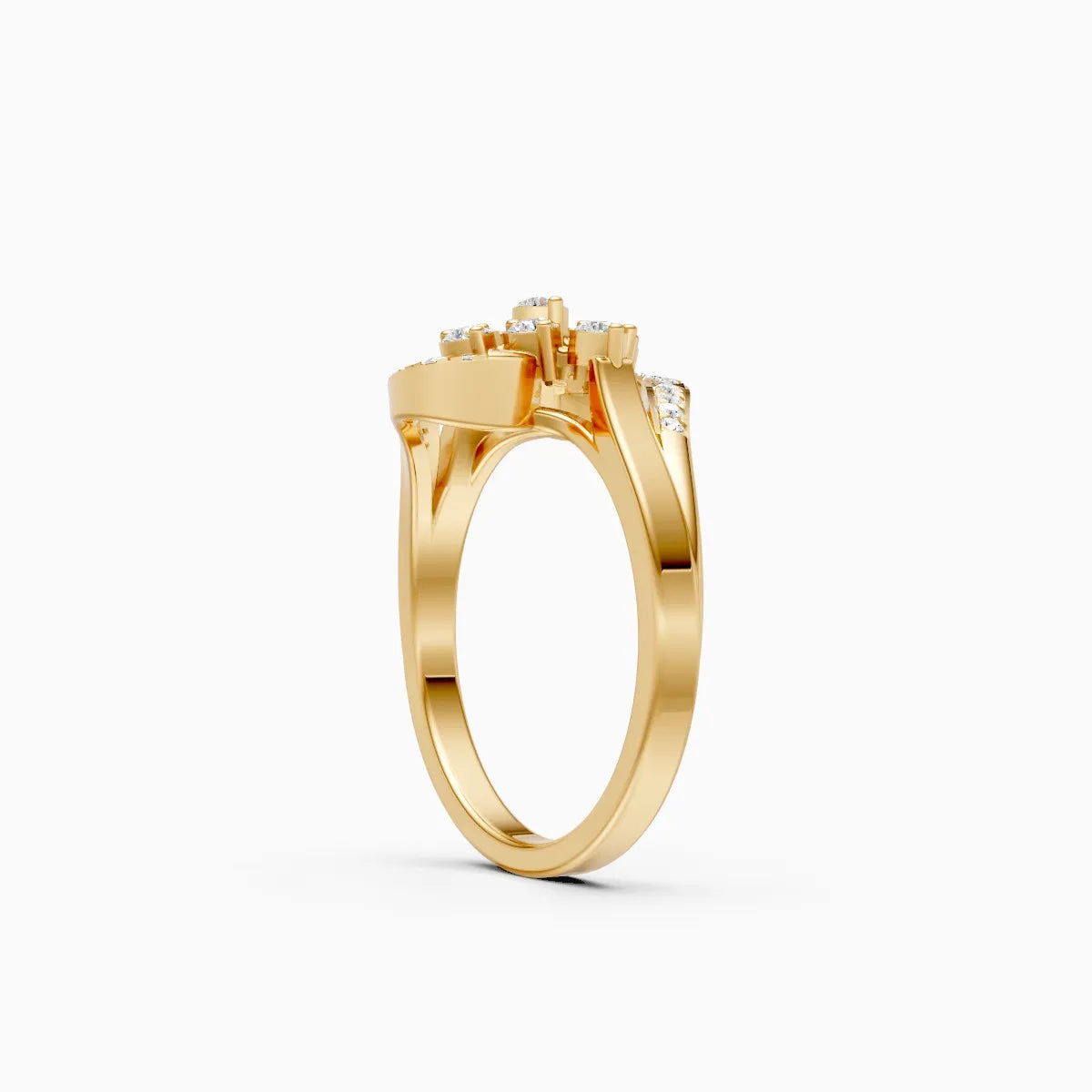 Whispering Petals Diamond Ring Timeless Elegance