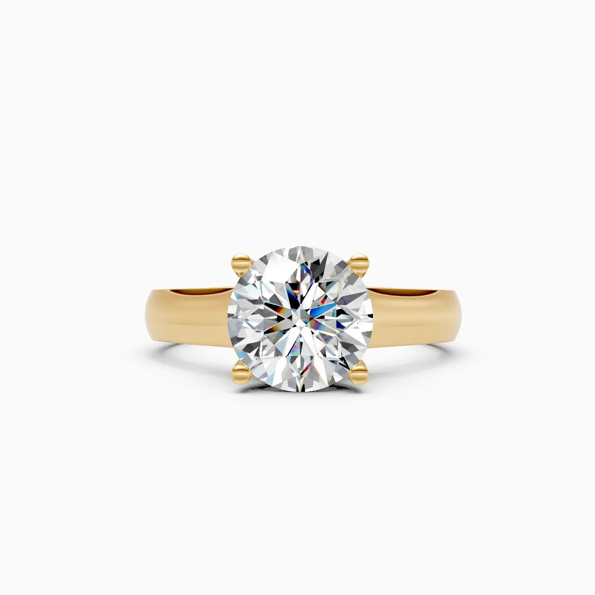 Stunning Single Solitaire Diamond Engagement Ring