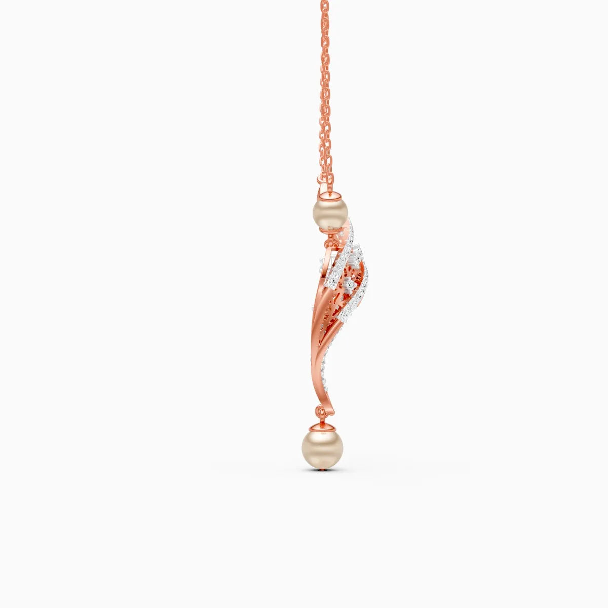 Feather Glow Lab Grown Diamond Pendant